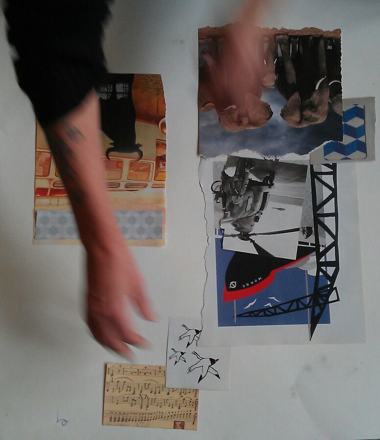 Making collage art